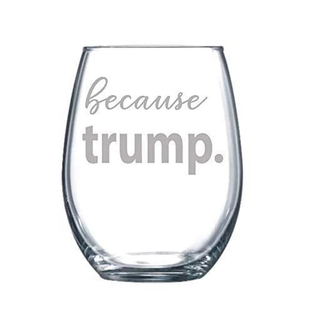 Laser Etched Wine Glass 15 Oz L873