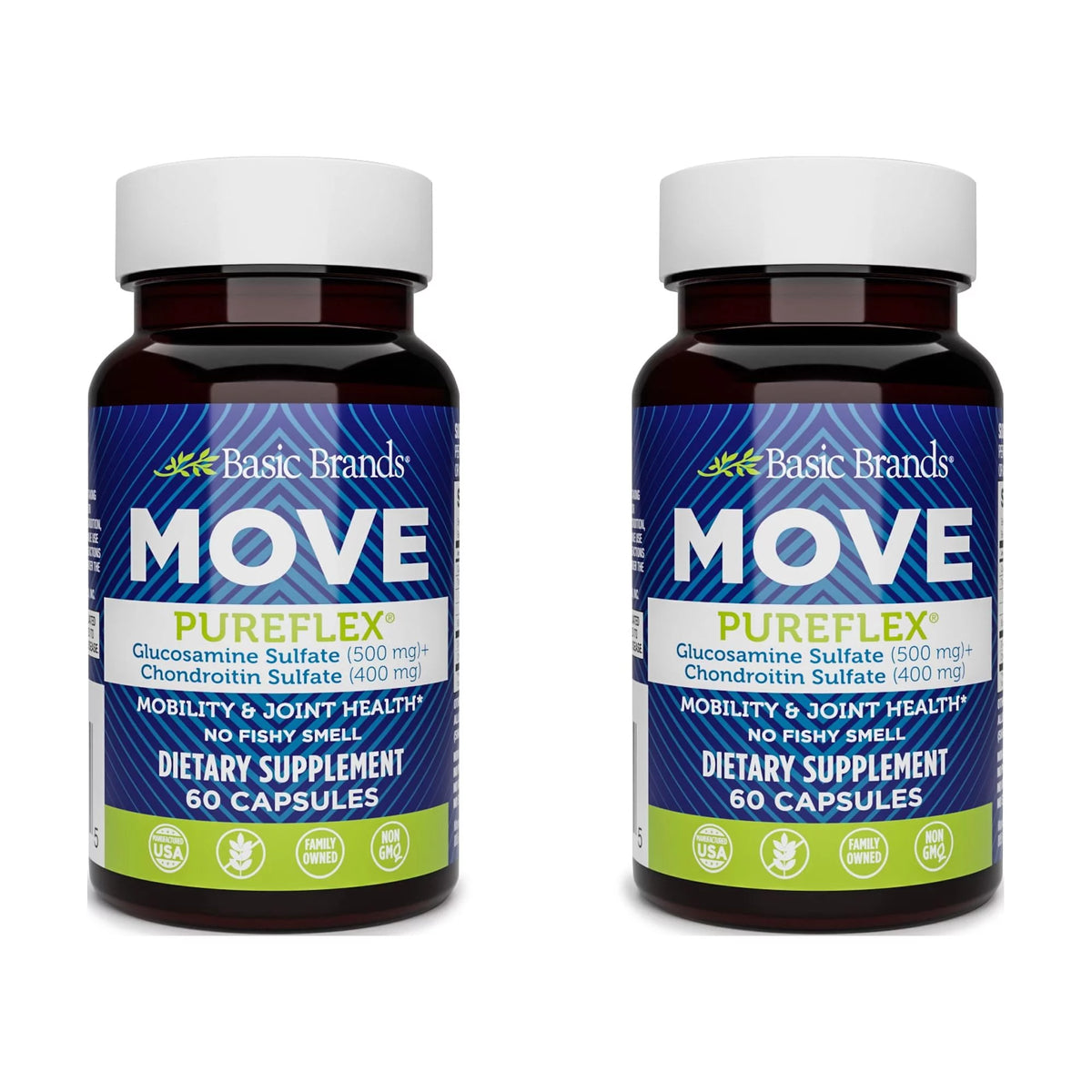 Glucosamine Sulfate, Chondroitin Sulfate, 60 Count (Pack of 2) M552227